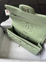 Okify Chanel Classic Flap Bag 24P Green 23cm - 4