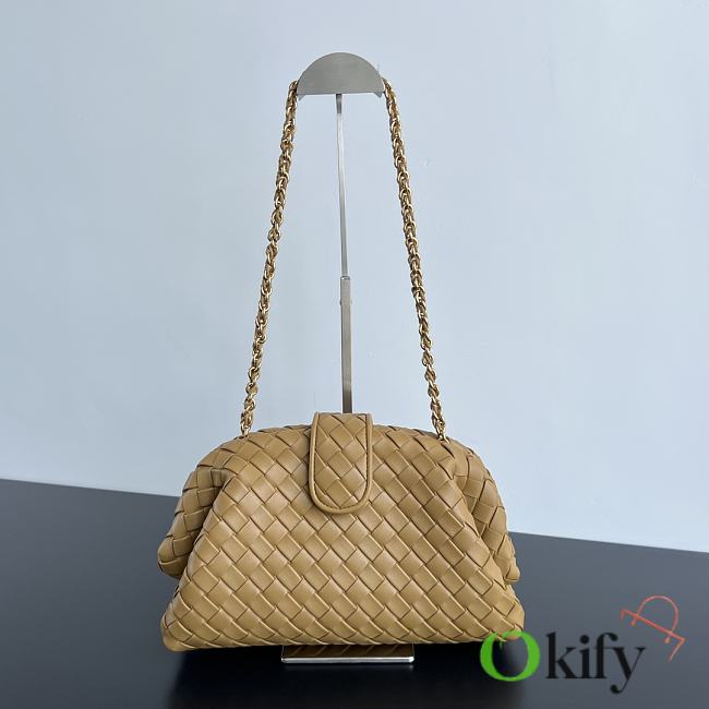 Okify Bottega Veneta Teen Lauren 1980 With Chain - Dark Praline 31.5x16.5x11 cm - 1