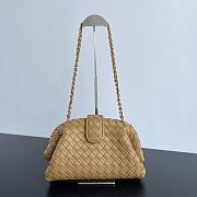 Okify Bottega Veneta Teen Lauren 1980 With Chain - Dark Praline 31.5x16.5x11 cm - 1