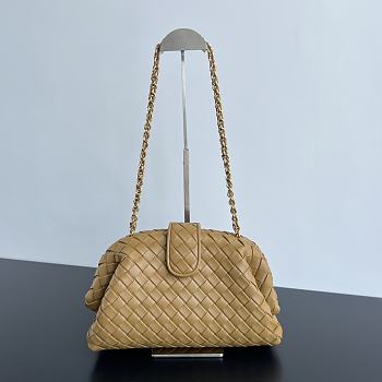 Okify Bottega Veneta Teen Lauren 1980 With Chain - Dark Praline 31.5x16.5x11 cm