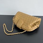 Okify Bottega Veneta Teen Lauren 1980 With Chain - Dark Praline 31.5x16.5x11 cm - 3