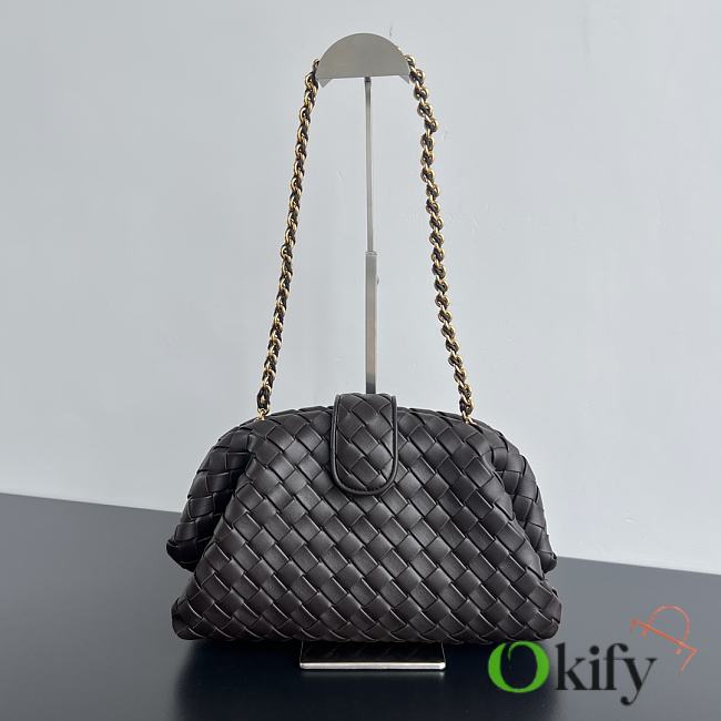 Okify Bottega Veneta Teen Lauren 1980 With Chain - Fondant 31.5x16.5x11 cm - 1