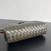 Okify Bottega Veneta Teen Lauren 1980 With Chain - Kaki 31.5x16.5x11 cm - 4