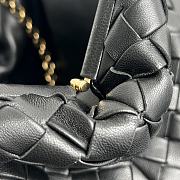 Okify Bottega Veneta Teen Lauren 1980 With Chain - Black 31.5x16.5x11 cm - 4