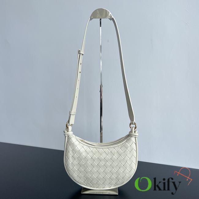 Okify Bottega Veneta Gemelli Messenger In White Bag 26x15x8 cm - 1