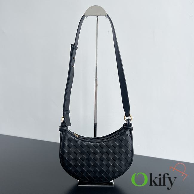 Okify Bottega Veneta Gemelli Messenger In Black Bag 26x15x8 cm - 1