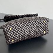 Okify Bottega Veneta top handle bag in padded Intreccio leather - Fondant 19*26*11cm - 2