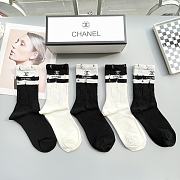 Okify CHANEL set 5 high socks 17129 - 2