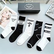 Okify Balenciaga set 5 high socks 17131 - 3