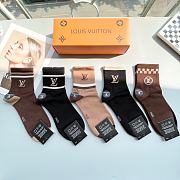 Okify Louis Vuitton set 5 mid-tube socks 17132 - 1