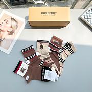 Okify Burberry set 5 mid-tube socks 17133 - 3