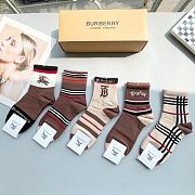 Okify Burberry set 5 mid-tube socks 17133 - 2