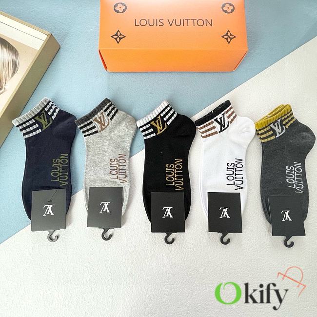 Okify Louis Vuitton set 5 short socks 17137 - 1