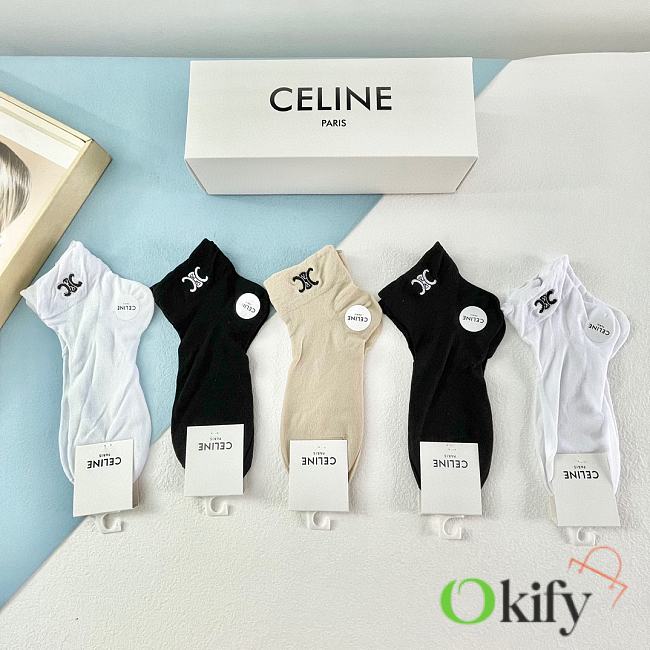 Okify Celine set 5 boat socks 17138 - 1