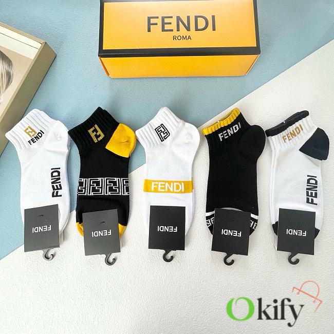 Okify Fendi set 5 short socks 17141 - 1