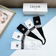 Okify Celine set 5 straight socks 17142 - 2