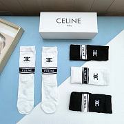 Okify Celine set 5 straight socks 17142 - 3