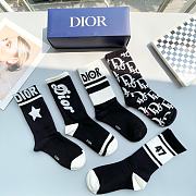 Okify Dior set 5 high socks 17143 - 2