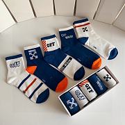 Okify Off- White set 5 mid-length stacked socks 17146 - 2