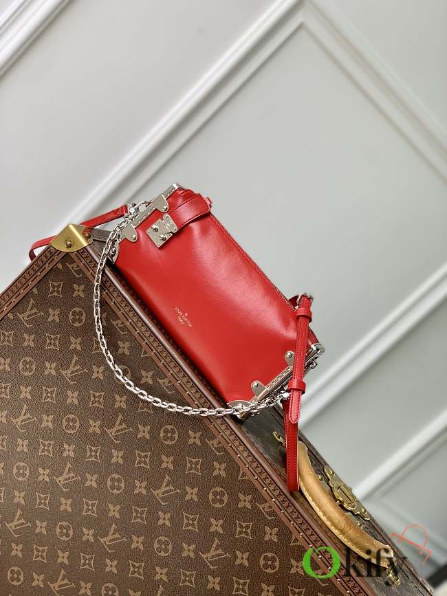 Okify Louis Vuitton Side Trunk Red Bag 23 x 12 x 4 cm M25445 - 1