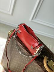 Okify Louis Vuitton Side Trunk Red Bag 23 x 12 x 4 cm M25445 - 3