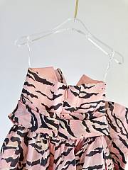 Okify Zimmermann Matchmaker Bow Bodice in Pink and Tan Tiger - 3