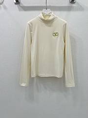 Okify 24 early autumn pure cotton bottoming shirt - White - 1