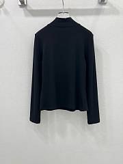 Okify 24 early autumn pure cotton bottoming shirt - Black - 3