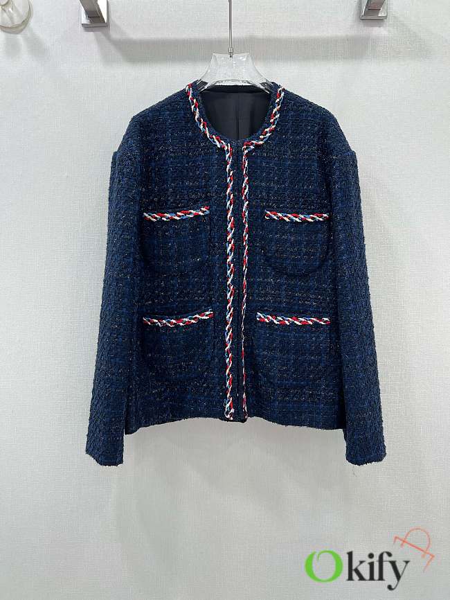 Okify Chanel Early Autumn New Hemp Rope Braided Jacket - 1