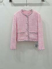 Okify Chanel early autumn new pink braided jacket - 1