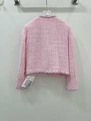 Okify Chanel early autumn new pink braided jacket - 4