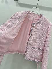 Okify Chanel early autumn new pink braided jacket - 3