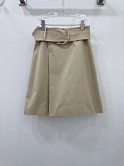 Okify Burberry belt slit skirt - 1