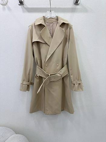 Okify Burberry Long Belt Jacket