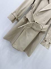 Okify Burberry Long Belt Jacket - 4