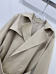 Okify Burberry Long Belt Jacket - 3