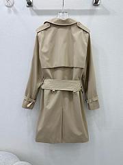 Okify Burberry Long Belt Jacket - 2