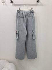 Okify Miumiu elastic waist overalls - Grey - 3