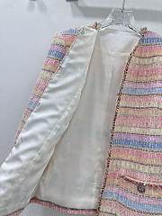 Okify Chanel colorful striped tweed long coat - 4