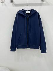 Okify Maxmara hooded sweater jacket - Blue - 1