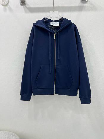 Okify Maxmara hooded sweater jacket - Blue