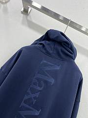 Okify Maxmara hooded sweater jacket - Blue - 2