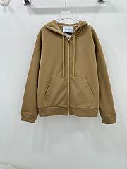 Okify Maxmara hooded sweater jacket - Brown - 1