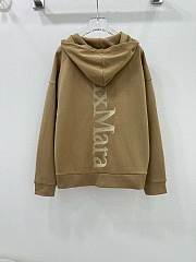 Okify Maxmara hooded sweater jacket - Brown - 2