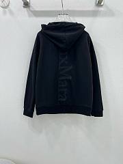 Okify Maxmara hooded sweater jacket - Black - 4