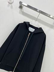 Okify Maxmara hooded sweater jacket - Black - 3