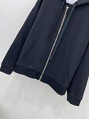 Okify Maxmara hooded sweater jacket - Black - 2