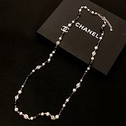 Okify Chanel Long Pearl Chain  - 4