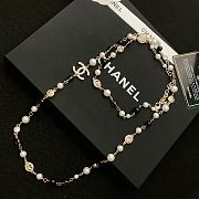 Okify Chanel Long Pearl Chain  - 2