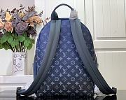 Okify Louis Vuitton Small Backpack Gradient Blue Flower (Old Version) 29x38x20cm M11590  - 3